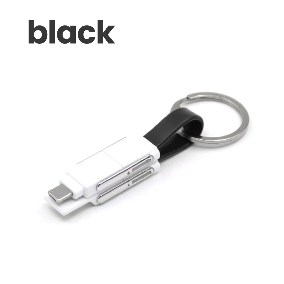 5-in-1 Magnetic Keychain USB Charging Cable